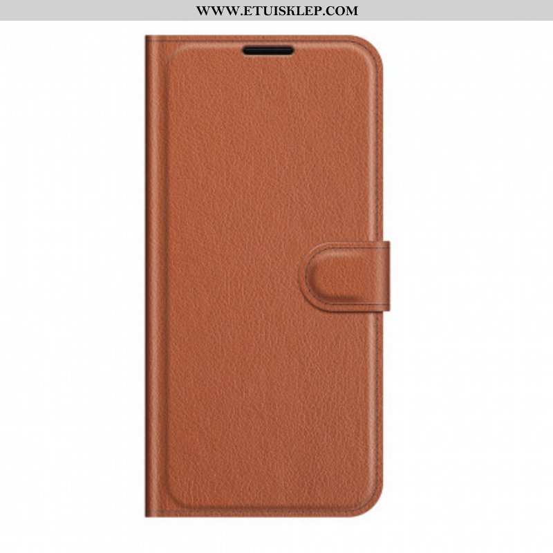 Etui Folio do Huawei P50 Pro Klasyczny Styl Skóry Liczi